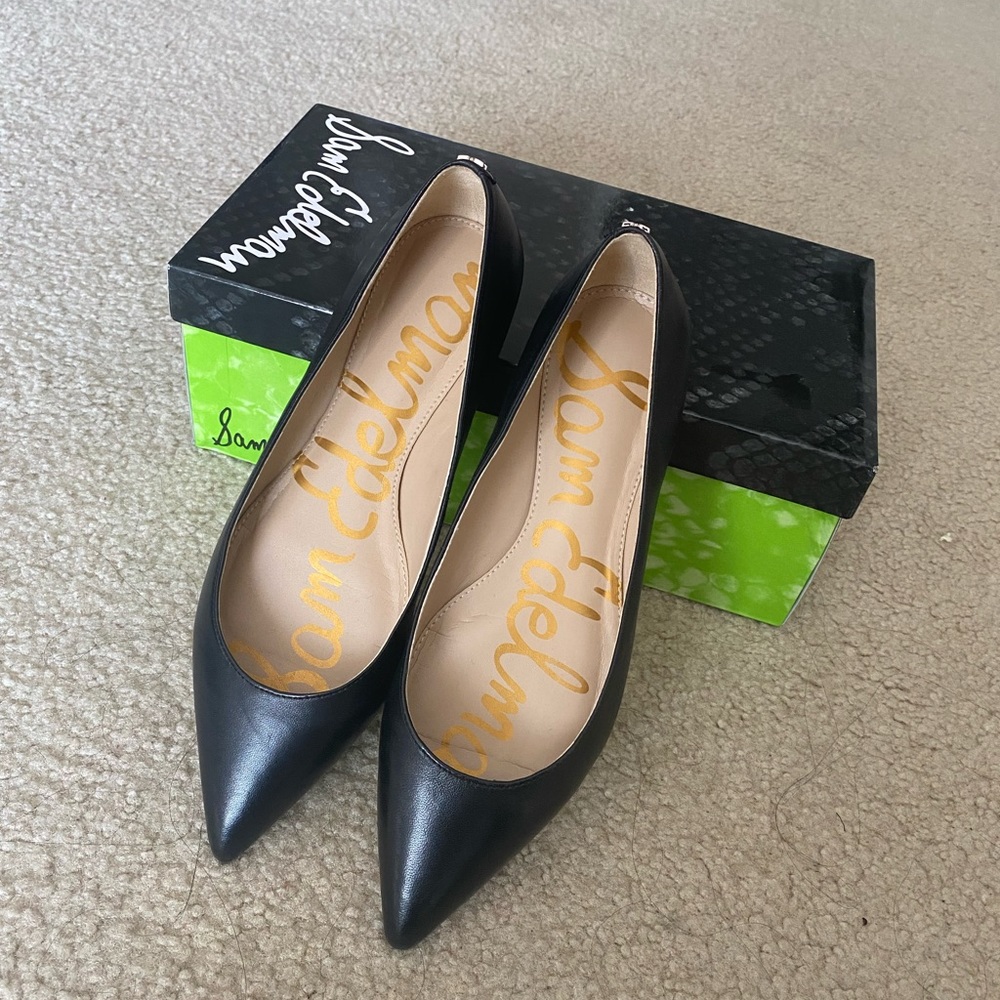 Black Sam Edelman Sally Flat Size 6.5